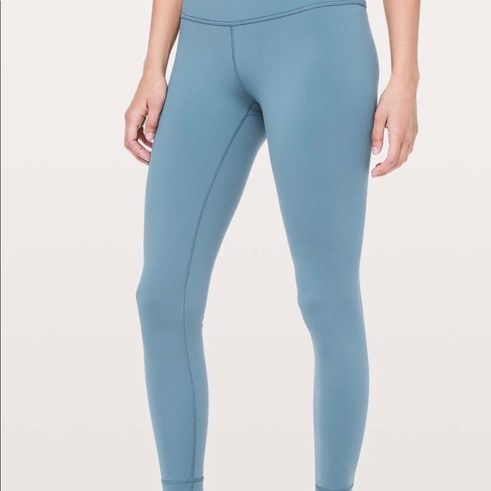 Lululemon Wunder Under 7/8 legging slate blue